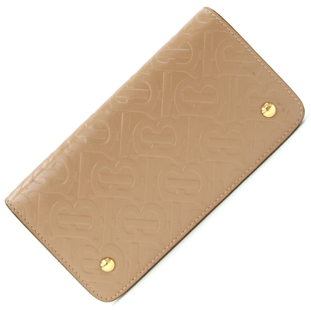 Burberry Bi-fold Wallet Amber Leather Long TB Women's BURBERRY